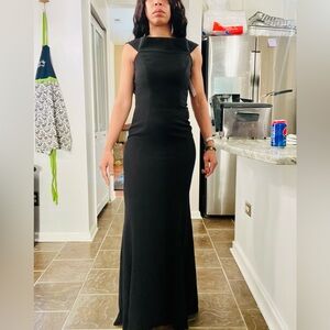 Black Formal Sleeveless Maxi Length Dress by Dress the Population